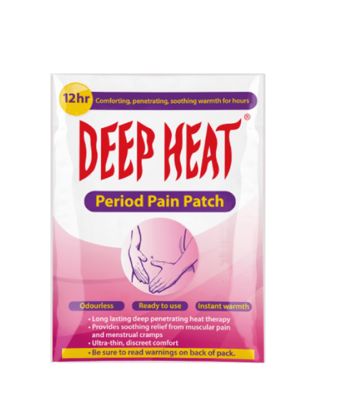 Deep heat period pain patch 1 sheet Tims Nutrition Consultancy